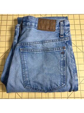 Madewell Womens 90s Straight High-Rise Jeans Light Wash Size 26T